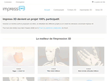 Tablet Screenshot of impress-3d.com